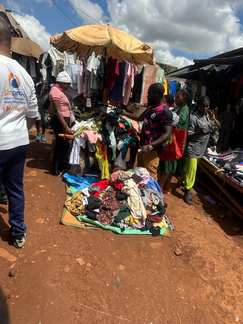 Cameroon market stall